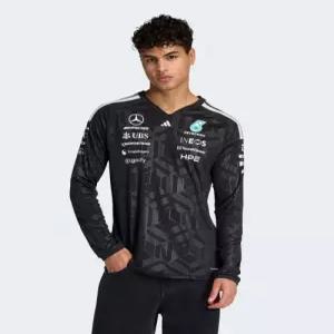아디다스 메르세데스 AMG F1 팀 드라이버 저지 롱슬리브 - 블랙 KF0148 스포츠