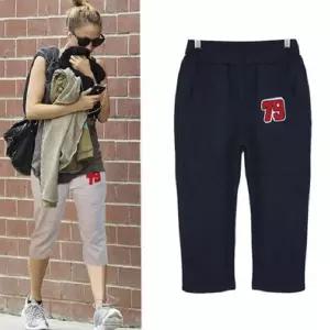 여성 7부 팬츠 데일리 캐주얼 루즈핏 여성 7부 바지 여름 이지웨어 트레이닝 운동복 스포츠 라운지 웨어