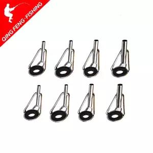 8Pcs 낚시 가이드 링 팁 탑 내구성 태클 수리 키트 낚싯대 스테인레스 스틸 부품 서클 높은 Quaility