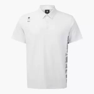 데상트골프반팔티 BQC DQ12MFTS32-BWTG 남성 원포인트 반팔 티셔츠 / Bright White