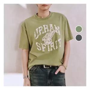 [버커루]남성 루즈핏 빈티지 아트웍 반팔 티셔츠 B252TS365P 602165Moony
