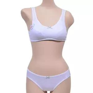 [하프클럽/알티피아]도트 세트 패턴 고양이 1단계 주니어 샤통 스포츠브라 ZF