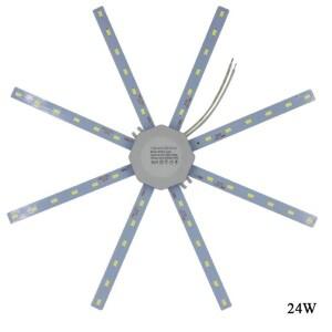 천장 램프 광원 패널 LED 조명 고정장치 문어 라운드 링 모드 12W 24W