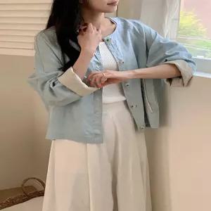 [헤레이스]배색  자켓 _YMSH26SS449