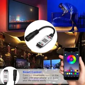 5050 3528 스마트 암 플러그4 핀 커넥터 미니 무선 어댑터 LED 라이트 스트립 RGB 컨트롤러 블루투스