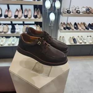 엘칸토 HC10 초경량발등밴드컴포트화3cm 남성소가죽쿠션업브라운컴포트케주