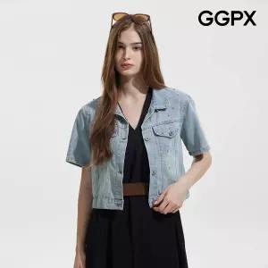 [AK수원점]  진주 반팔 데님 자켓 (GQ5JK003F)