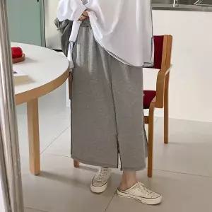 [하프클럽/]여성 A라인 롱스커트 양트임 코튼 밴딩 스커트