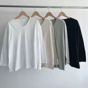 [하프클럽/아이우먼]빅사이즈티 X296L605 데일리딥브이넥티셔츠 NS