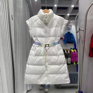 루즈핏 아우터 다운 겨울 덕다운 여자 오리털 경량 조끼 여성 패딩 후드