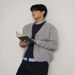 빈폴 멘 [Essential] B.Ever 카디건 - 그레이 남성 가을카디건 BC625AE113 6092955