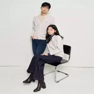 빈폴 멘 [Essential] 남녀공용 코튼 베럴비 카디건 아이보리 남성 가을카디건