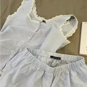 [하프클럽/]레이스 나시티 여름 숏팬츠 반바지 여성 투피스 잠옷 세트