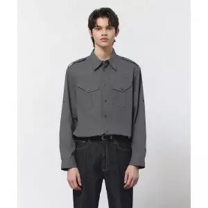 IL CORSO 컴뱃 컴포트 셔츠 콘크리트그레이 IESH5E106CG 175653