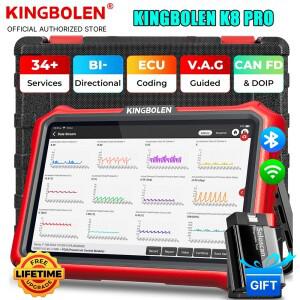 평생  KINGBOLEN K8 PRO Elite 8 인치 CAN  DoIP  시스템 자동차 진단 도구 34 ECU 코딩 활성  재설정