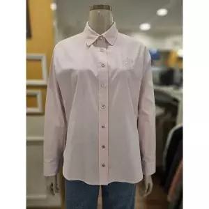 [하프클럽/BCBG]BCBG 세이브존01 베이직 로고자수 셔츠 B6A1B407(21)(1)