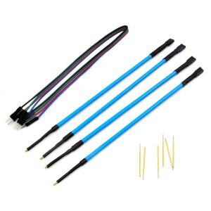 2025 4피스 연결 케이블 교체 바늘이 ECU 보드 용 o ii 스캐너 프로브 펜 Fgtech led m 프레임 핀