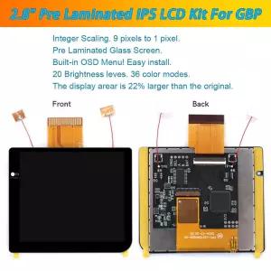 컬러풀한 GBP 2.8인치 라미네이팅 IPS LCD 스크린 480x432 백라이트 키트 게임보이 포켓 콘솔 디스플레이