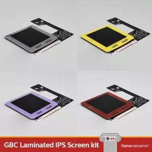GBC 라미네이팅 IPS 스크린 LCD 패널 키트 게임보이 컬러 백라이트 로고 게이매니스용