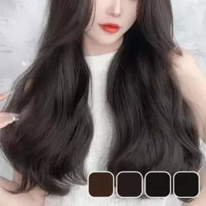 똑딱이 부분 가발 피스 헤어 60cm 붙임머리 롱 웨이브