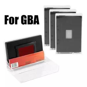 클리어 게임 카세트 보관 상자 레트로 디스플레이 케이스 카드 홀더 GBA 액세서리용 DIY 보호 슬리브