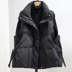 지홍 패딩 베스트 조끼 내추럴 루즈핏 빅사이즈 오버핏 경량