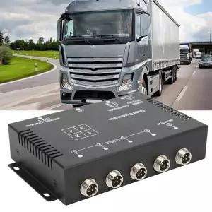후방 카메라 컨트롤 박스 4채널 비디오 분배기 1080P AHD DC12V 24V 스크린 RV 트럭 버스 트레일러용