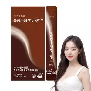 오늘부터 슬림카페 초코맛 PRO (15포), (1박스) 다이어트 핫초코 혈당케어 가르시니아 다이어트보조제 HCA