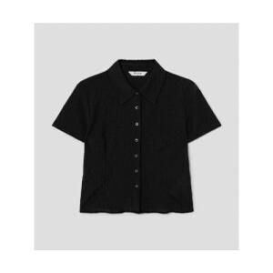 에잇세컨즈 플리츠 반팔 셔츠 - 블랙 반팔, 에잇세컨즈남성반팔, 에잇세컨즈남자청바지, 에잇세컨즈티셔츠,