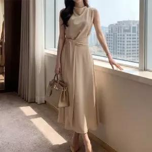 [다잇템]여자 봄 여름 데일리 드레이프 민소매 롱원피스_25262578_588872