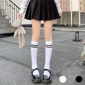 스타킹 니삭스 양말 화이트 원단 패션 치마 골프 반바지 베이스 가스 실기 비니 서버 블랙