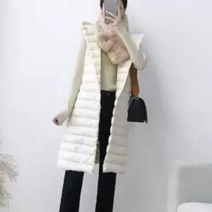 긴롱패딩 자켓 여자롱패딩 경량패딩 롱패딩 롱조끼 간