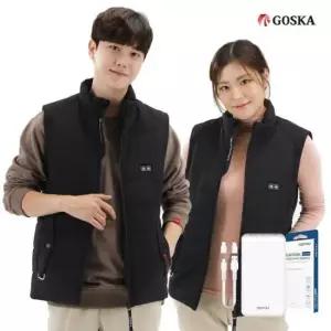 등산조끼 고스카 USB 스마트 온열 발열조끼 배터리포함 GV-100