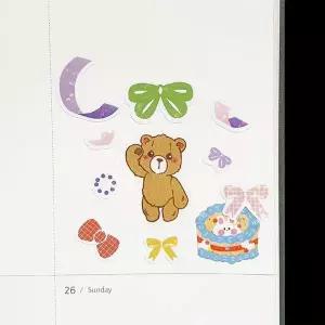 [하프클럽/알티피아]스티커 ZF 반짝이 리본