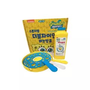 월성 스폰지밥 더블 자이안트 비눗방울 세트언트 비누놀이 도구 어린이 장난감