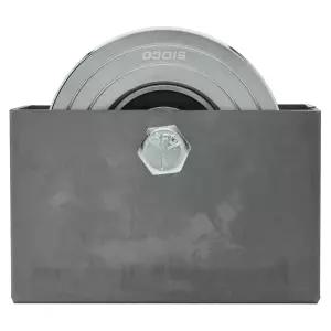 Sidco 공급 3.5인치 V-그루브 게이트 휠 솔리드 슬라이딩 롤러 슬라이드 금속 탈착식 볼트 캐스터 용접