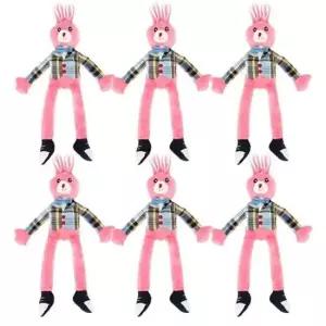 [반려] 강아지 소프트 삑삑이 롱토끼 6P 바닐라향 터그놀이