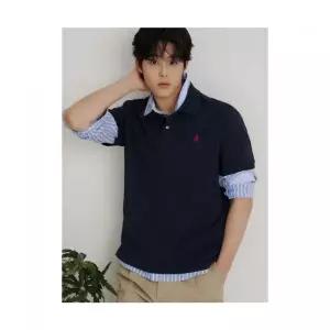 빈폴 BEANPOLE MEN Essential 피케 칼라넥 반소매 티셔츠 - 네이비 BC6242E71R 484108