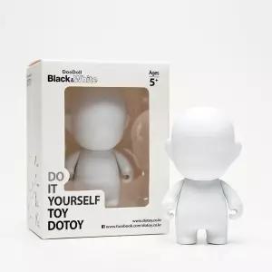 도토이 3인치 화이트 DIY 커스텀 컬러링 색칠 피규어