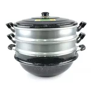 찜솥 찜냄비 찜통 찜기 가마솥 만두 찜판 3단 33cm 찜솥냄비