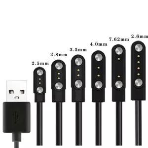 2 핀 4 Smartwatch Dock 충전기 어댑터 성인/를위한 USB 충전 케이블 코드 스마트 시계 전원 와이어