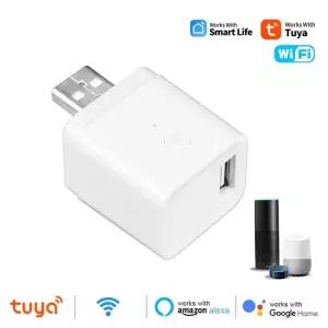 Tuya WiFi 마이크로 USB 어댑터 5V 전원 스마트 타이밍 충전 플러그는 Alexa Google Assistant Smart