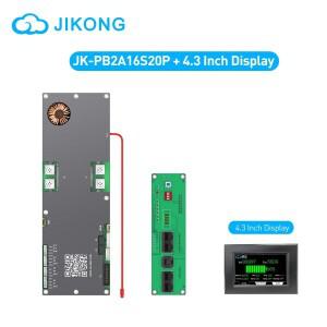 JIKONG JKBMS JK-PB2A16S20P + 4.3 디스플레이, Lifepo4 리튬 이온 LTO 인버터, 가족 에너지 저장 액세서리