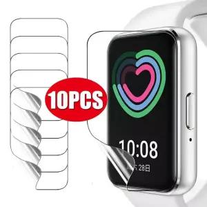 Samsung Galaxy Fit 3 용 하이드로 겔 필름 스마트 손목 밴드 화면 보호기 시계 커버 스크래치 방지 보호