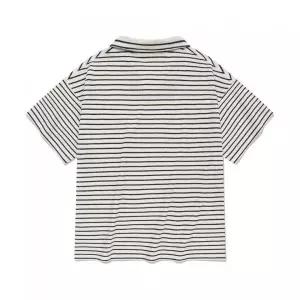 커버낫 COVERNAT 테리 스트라이프 오픈 카라 티셔츠 네이비 CO2402ST14NA 483743