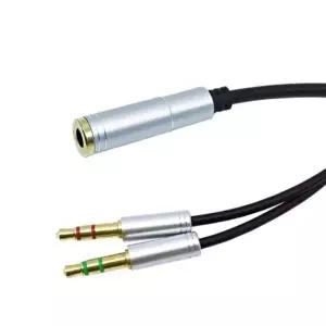 이어폰 마이크 분배 Y젠더 컴퓨터 AUX 3.5mm 케이블 게이밍이어폰 (WA38AD7)