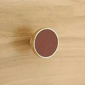 고품질 로베인 원형 가죽 가구손잡이 리폼 화장대 1구손잡이 가구손잡이 서랍문고리 서랍장손잡이 WFOAARE