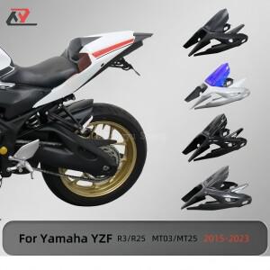 야마하 YZF R3 R25 MT25 MT03 2015-2023 리어 펜더 스윙암 커버 가드 키트 휠 머드가드