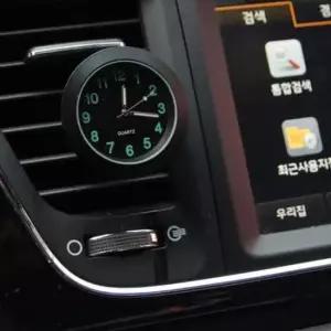 차량용 아날로그 시계 송풍구 블랙