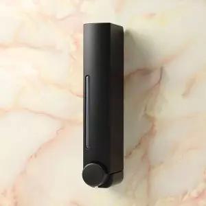 비누통 벽걸이 블랙 워시데이 디스펜서 350ml 물비누 블랙 비누통 (WFHJDG8)